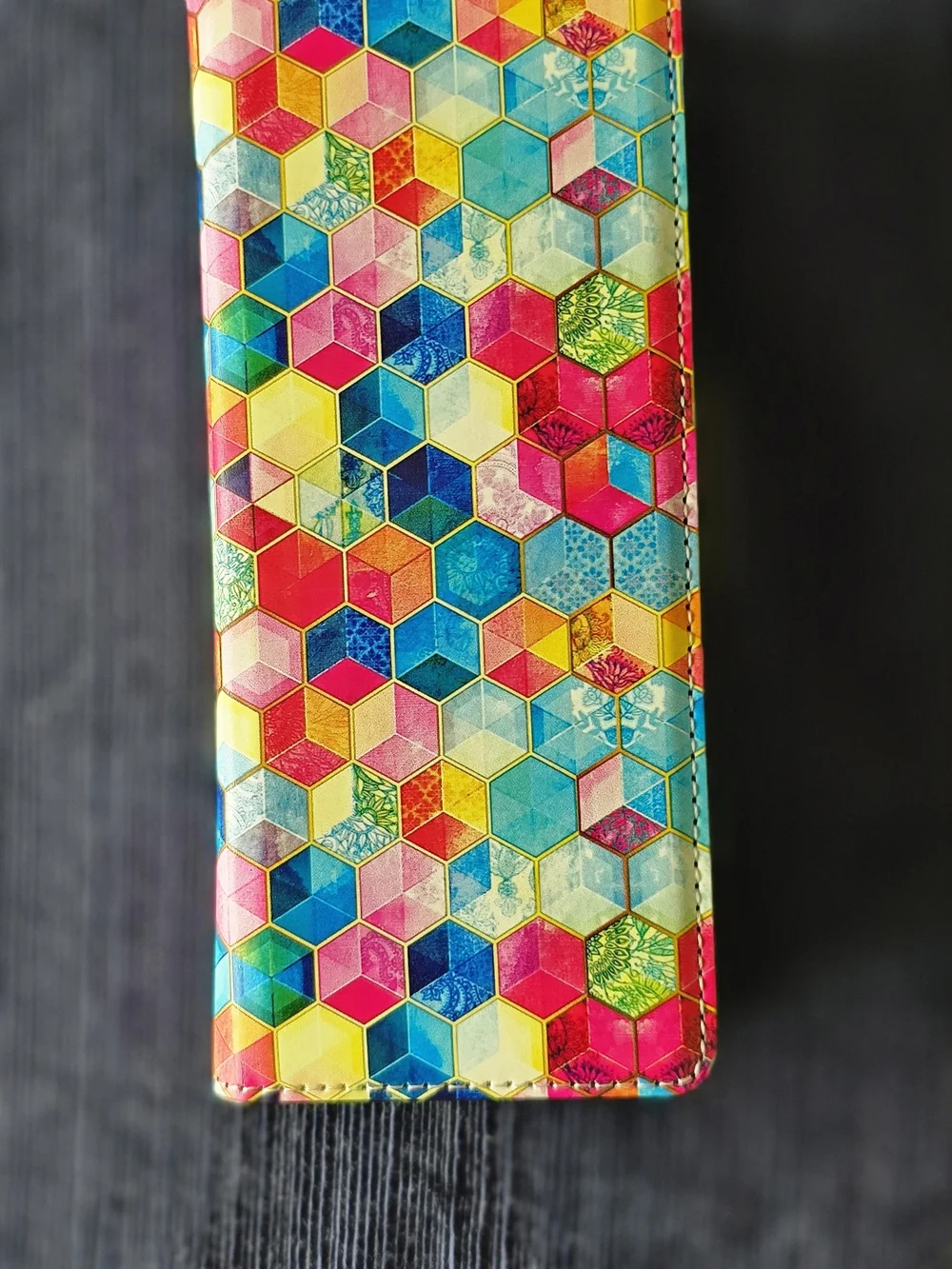 Samsung Multi-Color Geometric Hexagon Pattern Phone Case